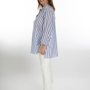 Camicia Vulcano riga bianca blu