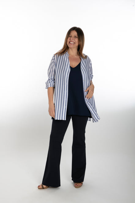 Easy Paros Fluid Top in Navy