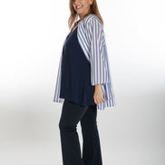 Easy Paros Fluid Top in Navy