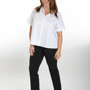 Camicia Torino bianca cotone elasticizzato