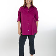 Camicia Milano cotone ciclamino