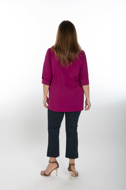 Camicia Milano cotone ciclamino