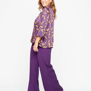 Camicia London disegno viola