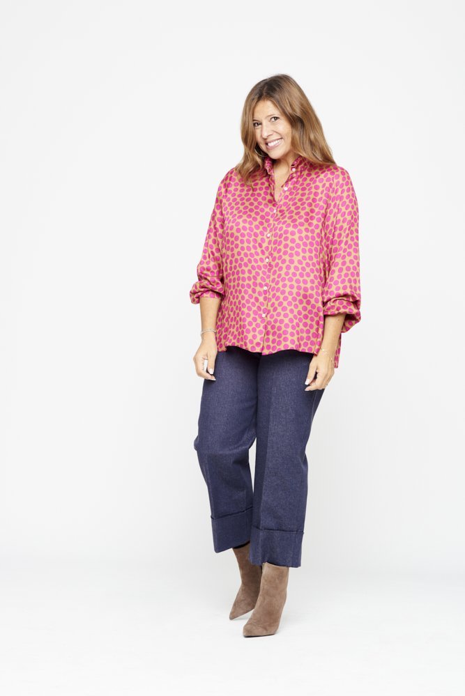 Camicia London poirone fuxia