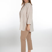 BB Trousers in Latte Cotton with Baschina Waistband