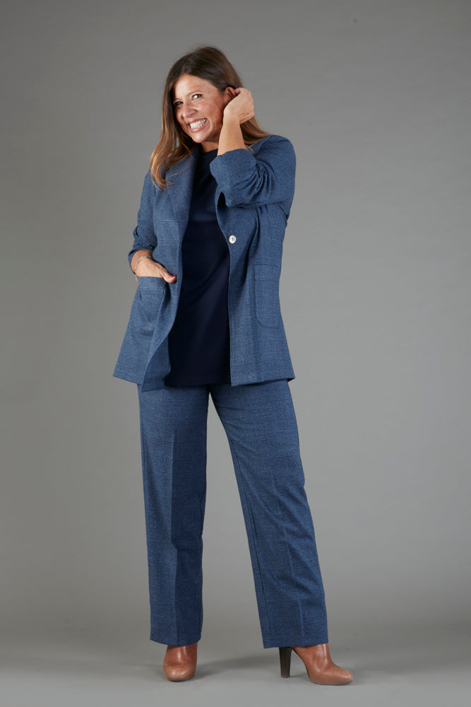 Berlin Blazer in Blue Prince of Wales Check