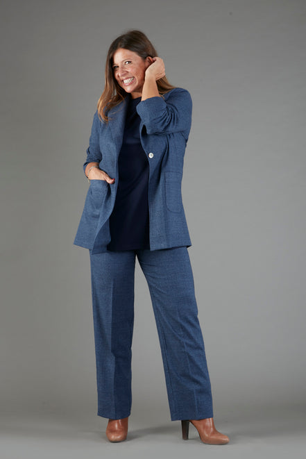 Berlin Blazer in Blue Prince of Wales Check