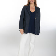 Easy Paros Fluid Top in Navy