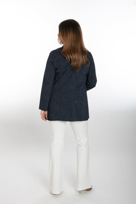 Easy Paros Fluid Top in Navy