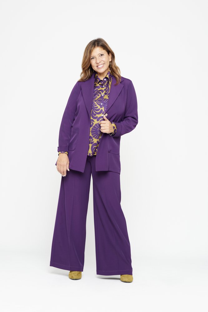 Berlin Jacket in Purple Cady