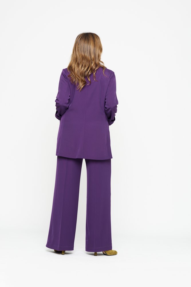 Berlin Jacket in Purple Cady