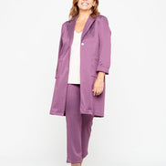 Procida Jacket in Purple Herringbone