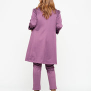 Procida Jacket in Purple Herringbone