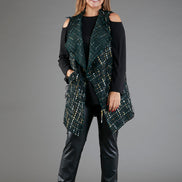 Gilet Barcelona bouclè verde