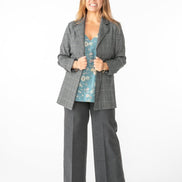 Jeans Wide Leg antracite con baschina