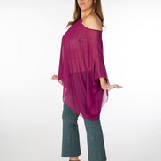 Capri Top in Cyclamen Voile