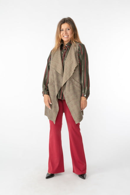 Panta Milano lungo rosso con baschina