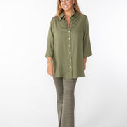 Panta Milano jacquard militare con baschina