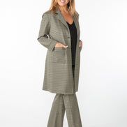 Panta Milano jacquard militare con baschina