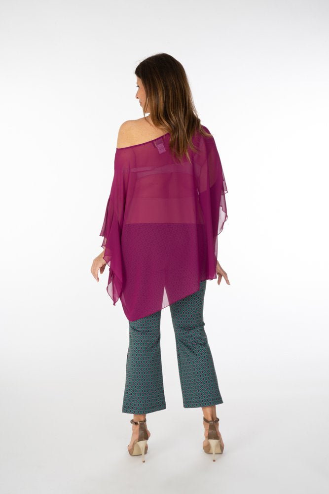 Capri Top in Cyclamen Voile
