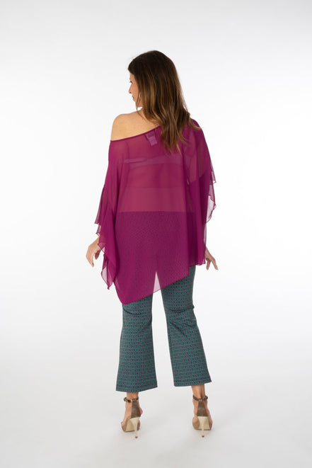 Capri Top in Cyclamen Voile