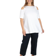 Panta Havana cotone navy con baschina