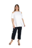 Panta Havana cotone navy con baschina