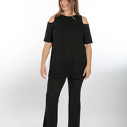 Panta Milano fluido nero con baschina