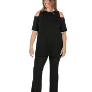 Panta Milano fluido nero con baschina