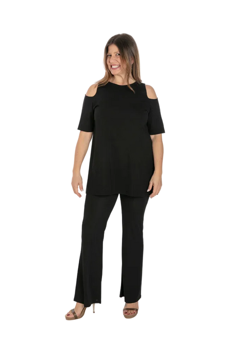 Panta Milano fluido nero con baschina