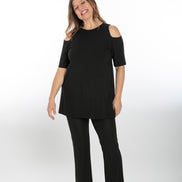 Panta Milano fluido nero con baschina