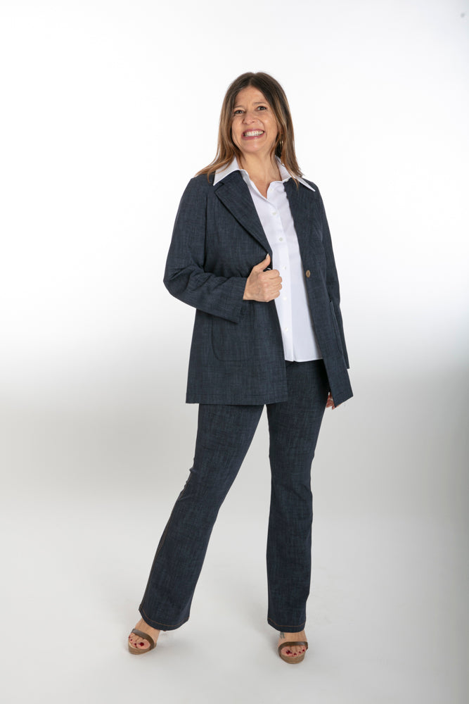 Camicia Torino bianca cotone elasticizzato