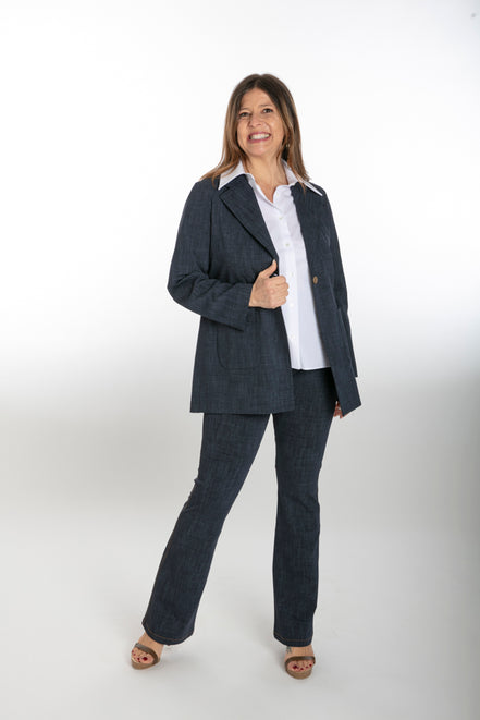 Camicia Torino bianca cotone elasticizzato