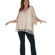 Jeans flare caviglia punto milano cotone jeans