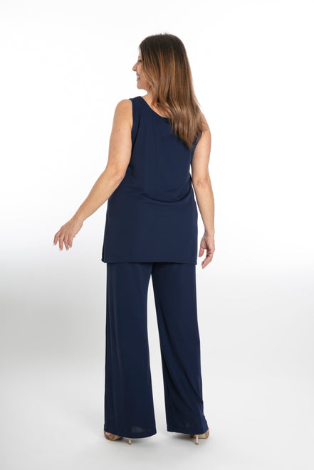 Easy Paros Fluid Top in Navy