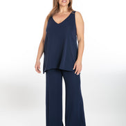 Easy Paros Fluid Top in Navy
