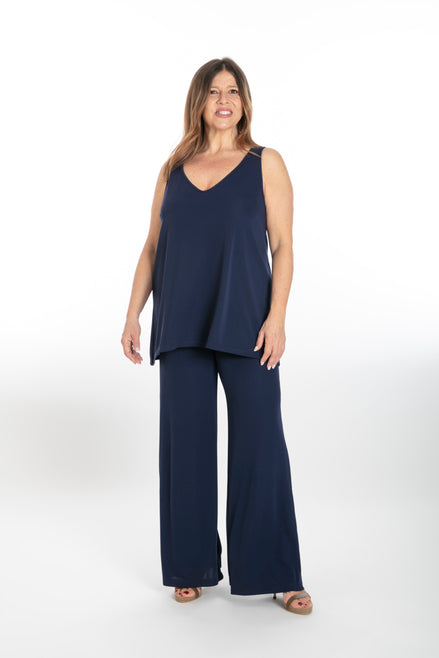 Easy Paros Fluid Top in Navy