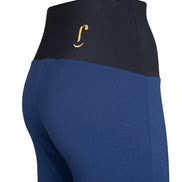 Panta Audrey cotone blu chiaro con baschina
