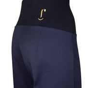 Panta Havana cotone navy con baschina