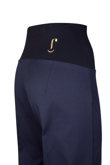 Panta Havana cotone navy con baschina