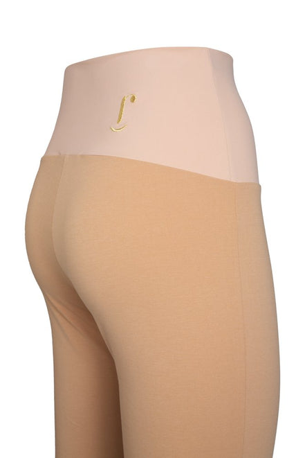 Panta Audrey cotone beige con baschina