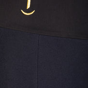 Panta Torino crepe cady blu