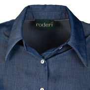 Camicia Milano in satin effetto jeans