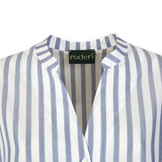 Camicia Vulcano riga bianca blu