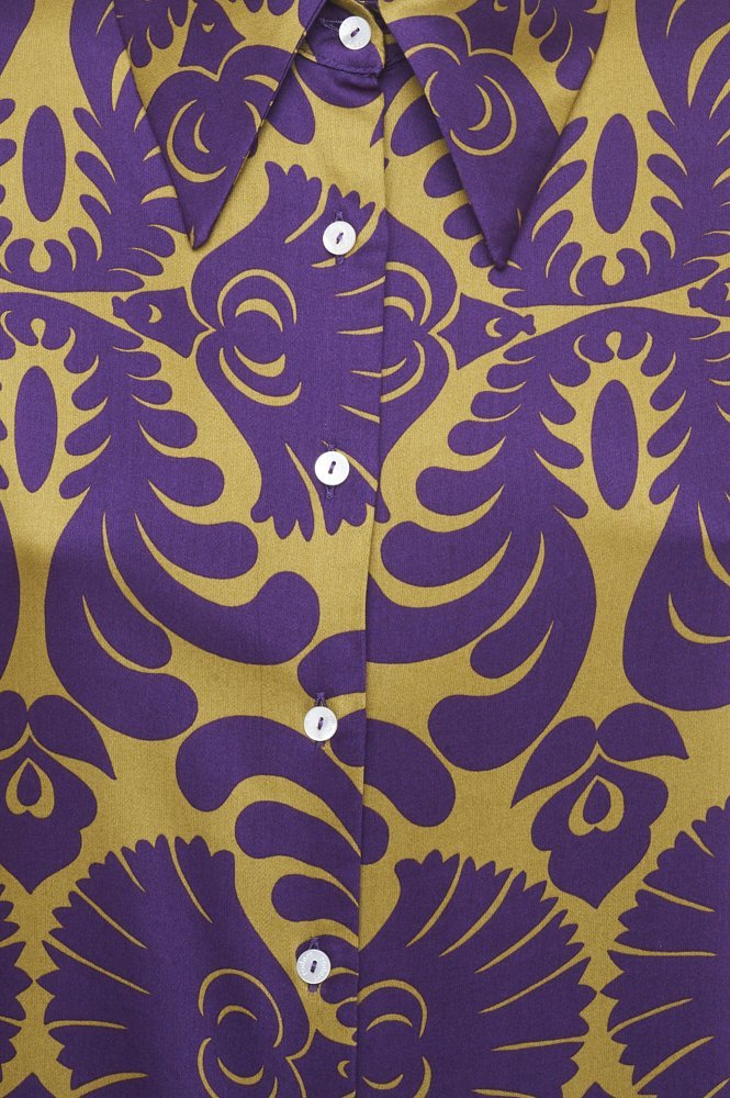 Camicia London disegno viola