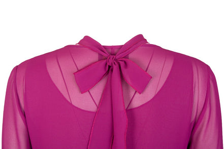 Abito Romantic Saint Tropez voile ciclamino