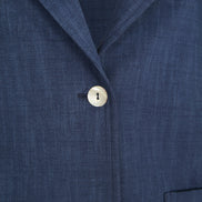 Blazer Berlin punto milano cotone blu chiaro delavè