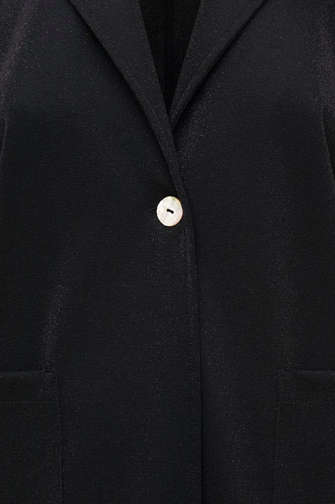 Giacca Procida lurex punto milano nero
