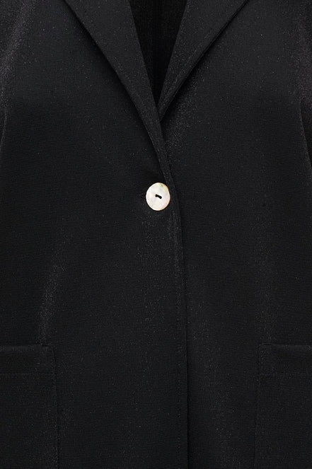 Giacca Procida lurex punto milano nero