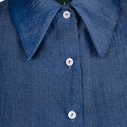 Camicia donna London in satin jeans